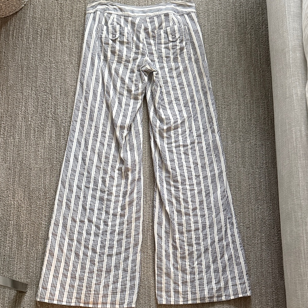 London Jean Striped Wide-Leg Pants - Picture 4 of 4